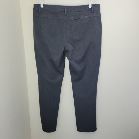 Eddie Bauer Travel Trousers Gray Four Pocket Mid Weight Straight Leg Pants SZ 14 - Picture 3 of 10